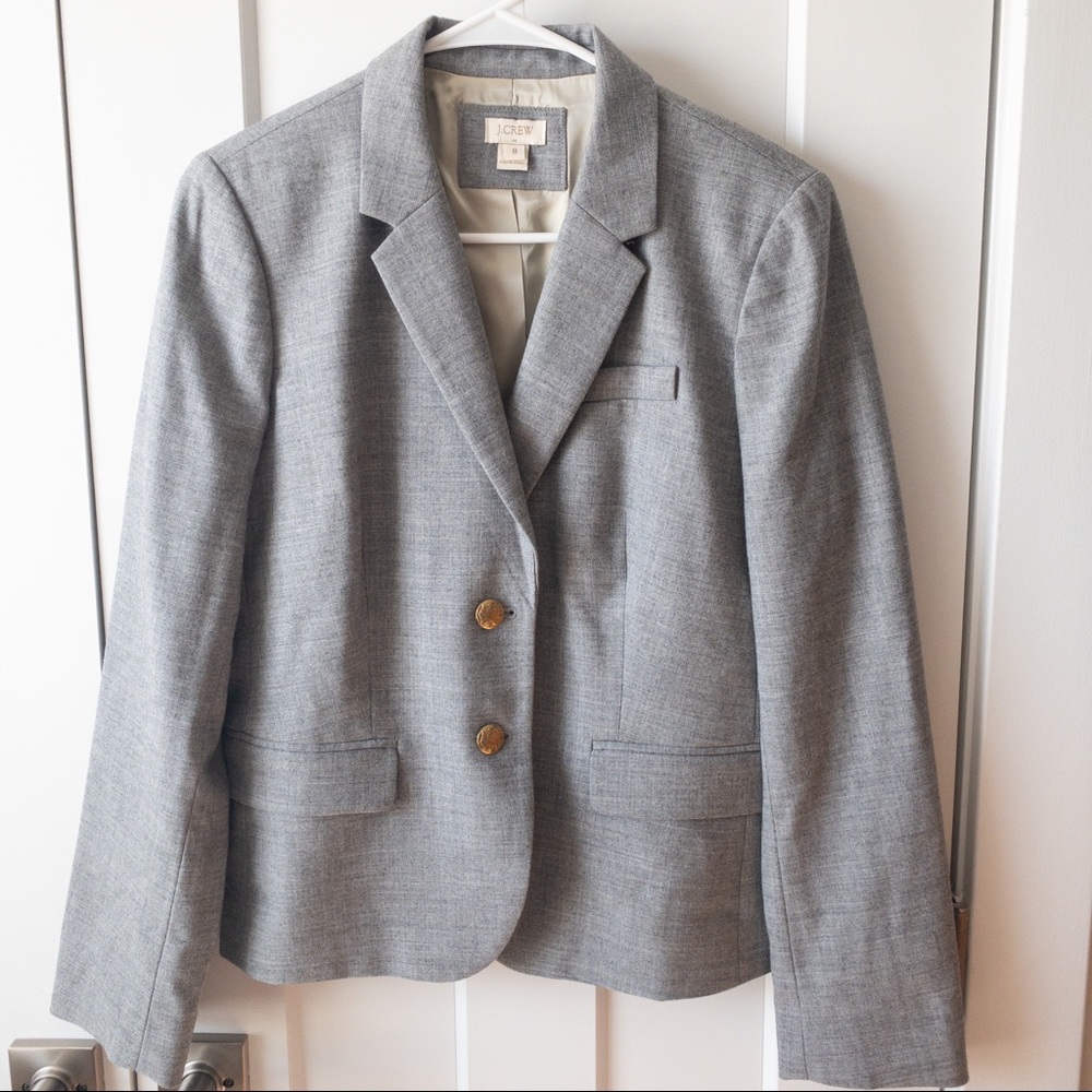 J.Crew Factory Gray Blazer Size 8